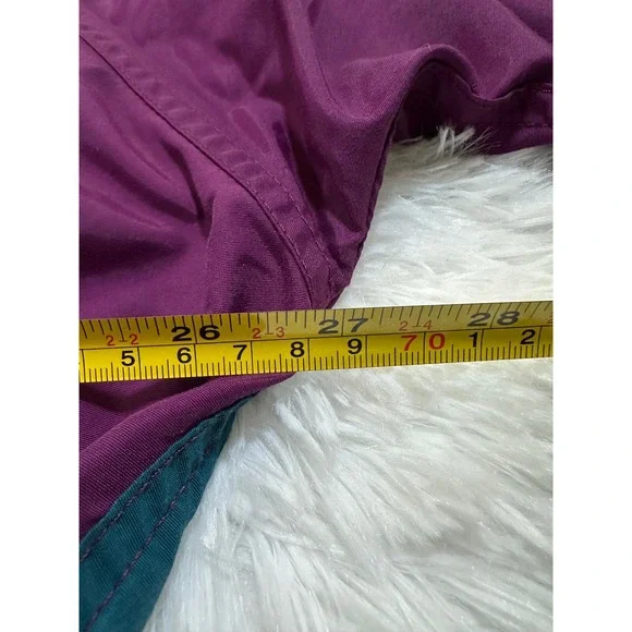 Mens LL Bean Anorak Jacket Pullover Purple Teal Green XL Tall‎ Vintage 90s